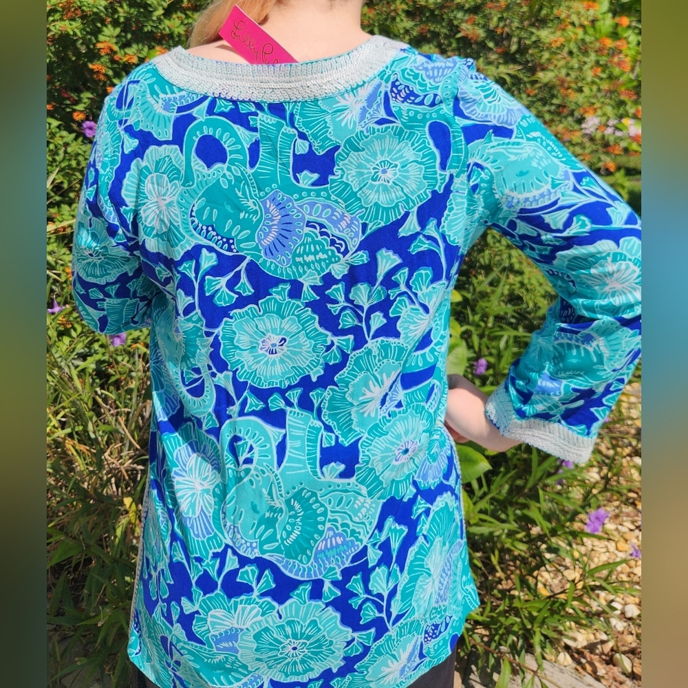 Lilly Pulitzer Renato Tunic New with tags Gorgeous Lilly Top! $178 Retail!! - Picture 2 of 16